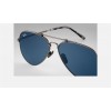 Ray Ban Aviator Titanium RB8125 Sunglasses Blue Classic Pewter