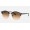 Ray Ban Clubmaster Clubround Fleck RB4246 Sunglasses Gradient + Spotted Brown And Blue Frame Light Brown Gradient Lens