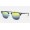Ray Ban Clubmaster Double Bridge RB3816 Sunglasses Mirror + Blue Frame Blue Mirror Lens