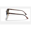 Ray Ban Clubmaster Flash Lenses Gradient RB3016 Sunglasses Gradient Flash + Tortoise Frame Blue Gradient Flash Lens