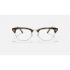 Ray Ban Clubmaster Optics RB5154 Sunglasses Demo Lens + Brown Frame Clear Lens