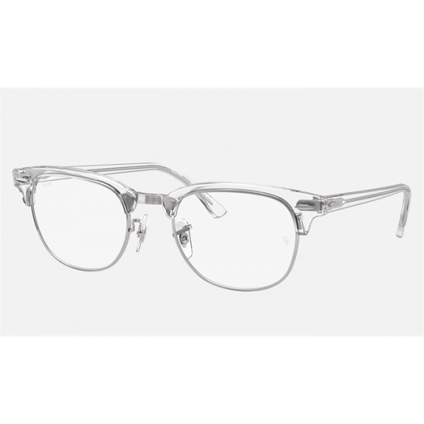 Ray Ban Clubmaster Optics RB5154 Sunglasses Demo Lens + Transparent Frame Clear Lens
