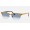 Ray Ban Clubmaster Oval RB3946 Sunglasses + Wrinkled Beige Frame Light Blue Lens