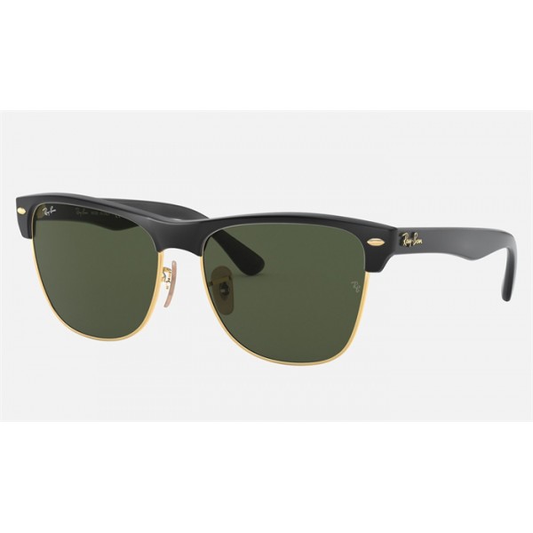 Ray Ban Clubmaster Oversized RB4175 Sunglasses Classic G-15 + Black Frame Green Classic G-15 Lens
