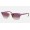 Ray Ban Clubmaster RB4354 Sunglasses + Light Violet Frame Pink Lens