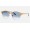 Ray Ban Clubround Marble RB4246 Sunglasses + Wrinkled Beige Frame Light Blue Lens