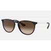 Ray Ban Erika Classic Low Bridge Fit RB4171 Sunglasses + Brown Frame Brown Lens