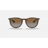 Ray Ban Erika Classic Low Bridge Fit RB4171 Sunglasses Polarized + Tortoise Frame Brown Lens