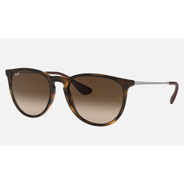 Ray Ban Erika Classic RB4171 Sunglasses + Tortoise Frame Brown Lens