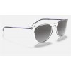 Ray Ban Erika Color Mix Low Bridge Fit RB4171 Sunglasses + Shiny Transparent Frame Grey Lens