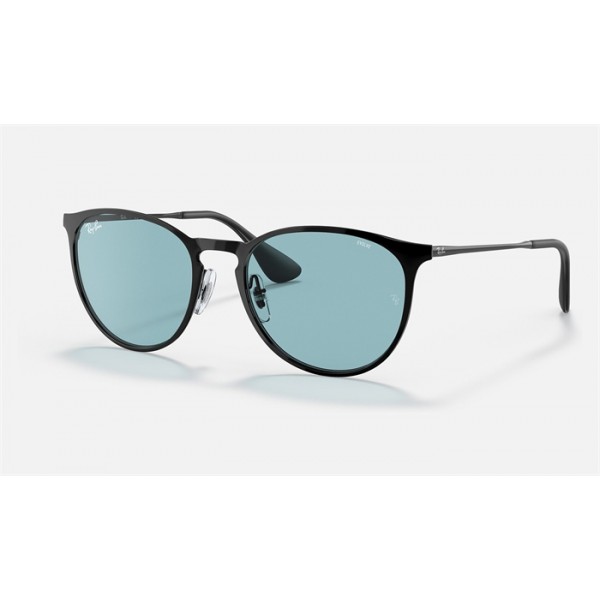 Ray Ban Erika Metal Evolve RB3539 Sunglasses Photochromic + Black Frame Blue Photochromic Lens