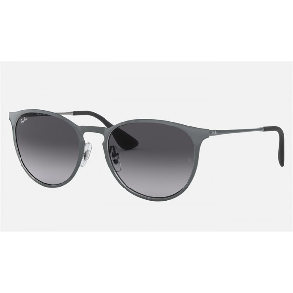 Ray Ban Erika Metal RB3539 Sunglasses + Grey Frame Grey Lens