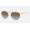Ray Ban Erika Metal RB3539 Sunglasses White Orange Frame Brown Lens