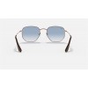 Ray Ban Hexagonal Collection RB3548 Sunglasses Light Blue Gradient Bronze-Copper
