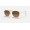 Ray Ban Hexagonal Flat Lenses RB3548 Sunglasses + Gold Frame Brown Lens