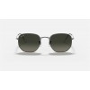 Ray Ban Hexagonal Flat Lenses RB3548 Sunglasses + Gunmetal Frame Grey Lens