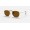 Ray Ban Hexagonal Flat Lenses RB3548 Sunglasses Polarized Classic B-15 + Gold Frame Brown Classic B-15 Lens
