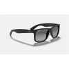 Ray Ban Justin Classic Low Bridge Fit RB4165 Sunglasses Polarized + Black Frame Grey Lens