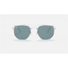 Ray Ban Marshal RB3648 Sunglasses Silver Frame Blue Classic Lens