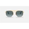 Ray Ban Marshal RB3648 Sunglasses Tortoise Frame Blue Gradient Lens