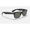Ray Ban New Wayfarer Classic Low Bridge Fit RB2132 Sunglasses Polarized Classic G-15 + Black Frame Green Classic G-15 Lens