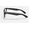 Ray Ban New Wayfarer Color Mix Low Bridge Fit RB2132 Sunglasses Classic + Black Frame Blue/Grey Classic Lens
