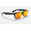 Ray Ban New Wayfarer Flash RB2132 Sunglasses Flash + Black Frame Orange Flash Lens