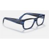 Ray Ban Nomad Optics RB5487 Sunglasses Demo Lens Striped Blue