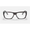 Ray Ban Nomad Optics RB5487 Sunglasses Demo Lens Striped Grey