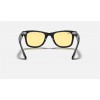 Ray Ban Original Wayfarer Color Mix RB2140F Sunglasses Black Frame Yellow Classic Lens