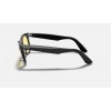 Ray Ban Original Wayfarer Color Mix RB2140F Sunglasses Black Frame Yellow Classic Lens