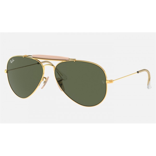 Ray Ban Outdoorsman II RB3029 Sunglasses Green Classic G-15 Gold