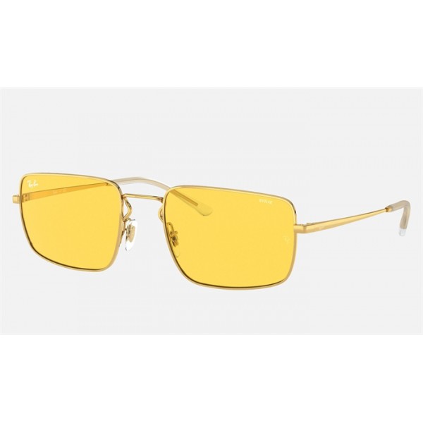 Ray Ban RB3669 Sunglasses Yellow Photochromic Shiny Gold