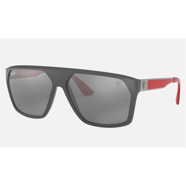 Ray Ban RB4309 Scuderia Ferrari Collection Sunglasses Grey Mirror Grey