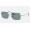 Ray Ban Rectangle RB1969 Sunglasses Blue Classic Silver