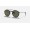 Ray Ban Round Double Bridge RB3647 Sunglasses Polarized Classic G-15 + Black Frame Green Classic G-15 Lens