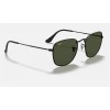 Ray Ban Round Frank Legend RB3857 Sunglasses Classic G-15 + Black Frame Green Classic G-15 Lens