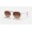 Ray Ban Round Hexagonal Flat Lenses RB3548 Sunglasses Gradient + Bronze-Copper Frame Brown Gradient Lens