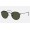 Ray Ban Round Metal Legend RB3447 Sunglasses Classic G-15 + Shiny Black Frame Green Classic G-15 Lens