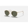 Ray Ban Round Metal RB3447 Sunglasses Polarized Classic G-15 + Gold Frame Green Classic G-15 Lens