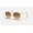 Ray Ban Round Metal RB3647 Sunglasses Gradient + Gold Frame Light Brown Gradient Lens