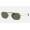 Ray Ban Round Octagonal Classic RB3556 Sunglasses Classic G-15 + Gold Frame Green Classic G-15 Lens