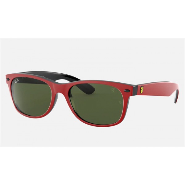 Ray Ban Scuderia Ferrari Collection RB2132 Sunglasses Classic G-15 Red