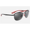 Ray Ban Scuderia Ferrari Collection RB3662 Sunglasses Grey Mirror Black