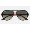 Ray Ban Scuderia Ferrari Collection RB4125 Sunglasses Grey Black