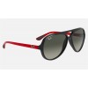 Ray Ban Scuderia Ferrari Collection RB4125 Sunglasses Grey Black