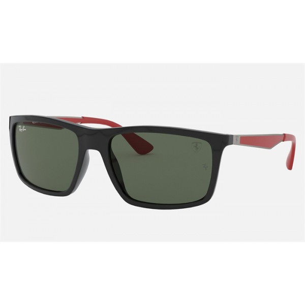 Ray Ban Scuderia Ferrari Collection RB4228 Sunglasses Green Classic Black