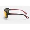 Ray Ban Scuderia Ferrari Collection RB4365 Sunglasses Red Mirror Black