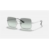 Ray Ban Square 1971 Washed Evolve RB1971 Light Blue Sunglasses Photochromic Evolve Silver