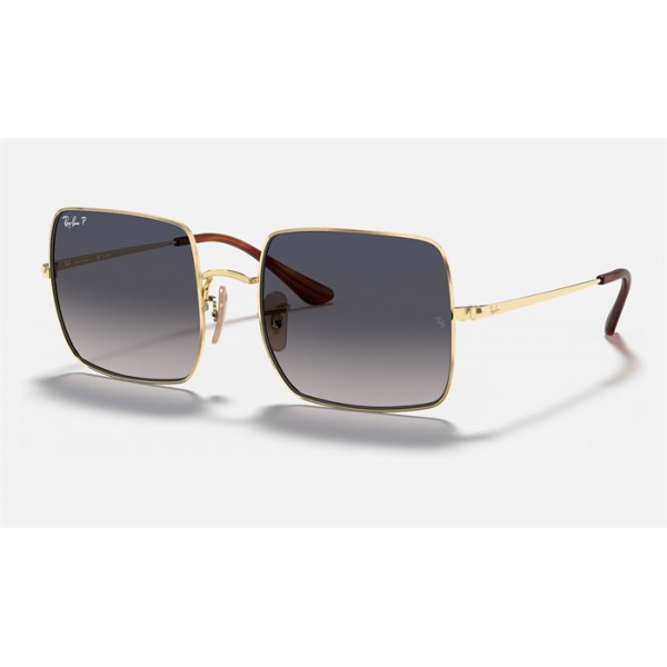 Ray Ban Square Classic RB1971 Sunglasses Grey Gold